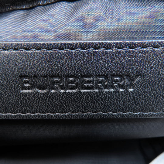 BURBERRY Hip bag Nylon black logo Women Used Authentic