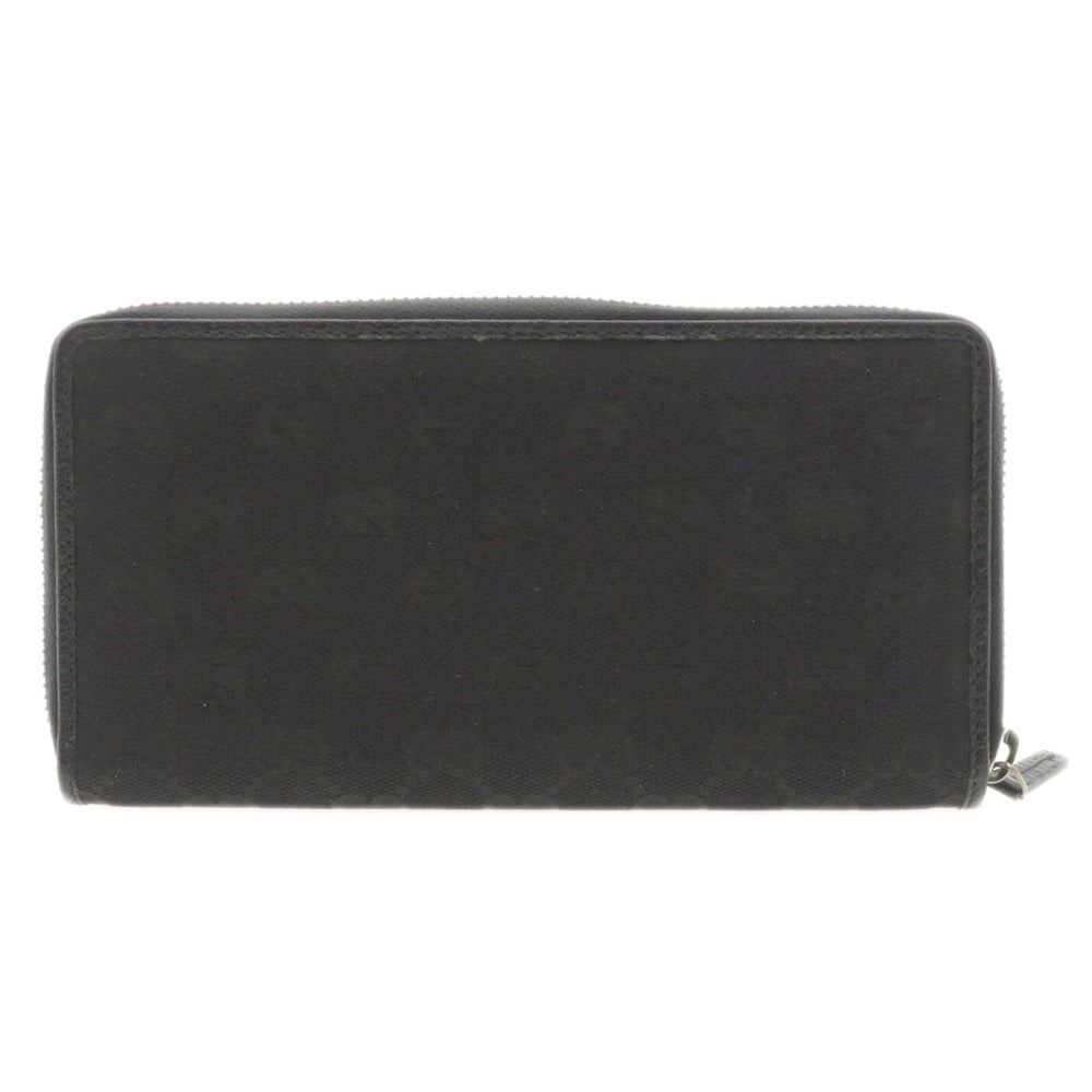 GUCCI Long Wallet Purse 307980 canvas black GG