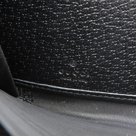 GUCCI Long Wallet Purse 307980 canvas black GG