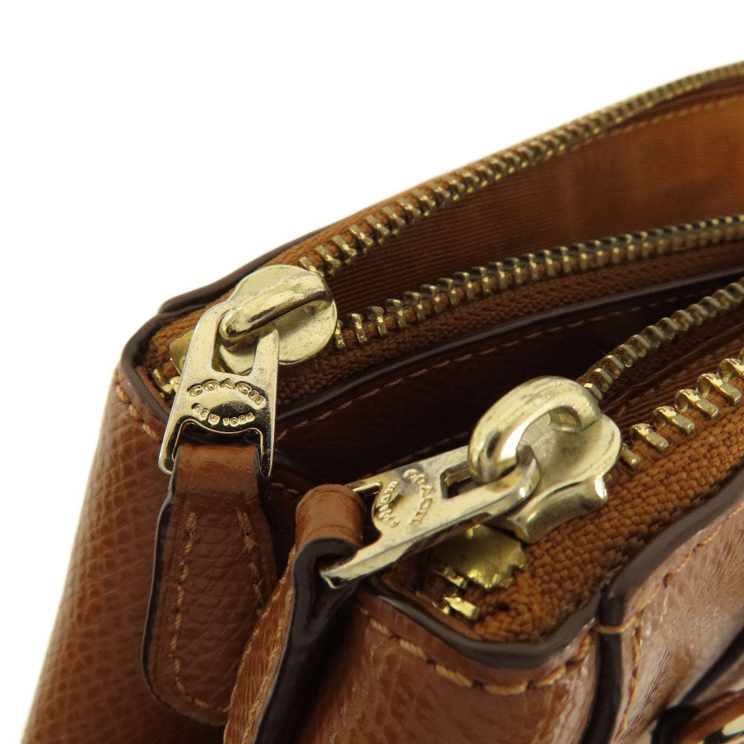 COACH Handbag F36637 leather Brown Christie Carryall 2WAY Women Used Authentic