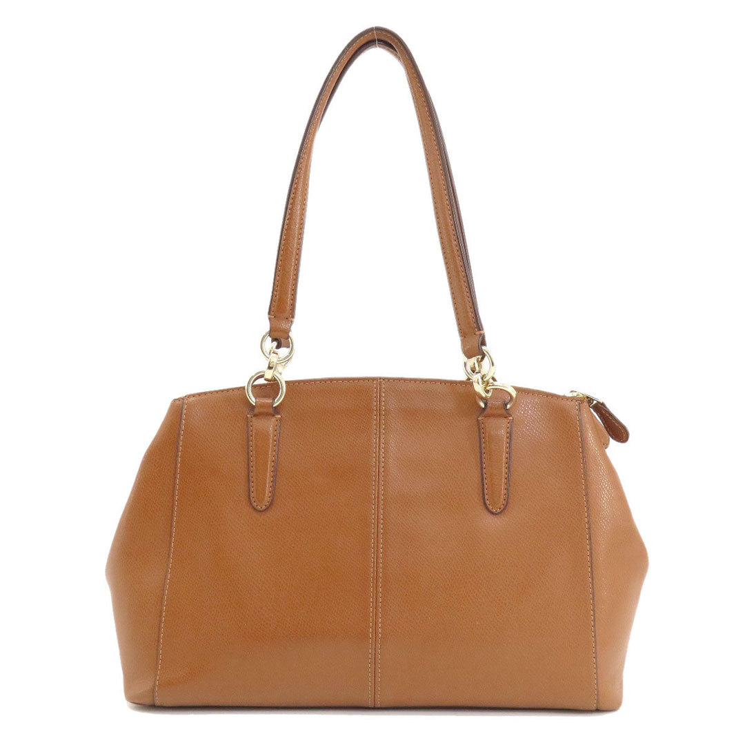 COACH Handbag F36637 leather Brown Christie Carryall 2WAY Women Used Authentic