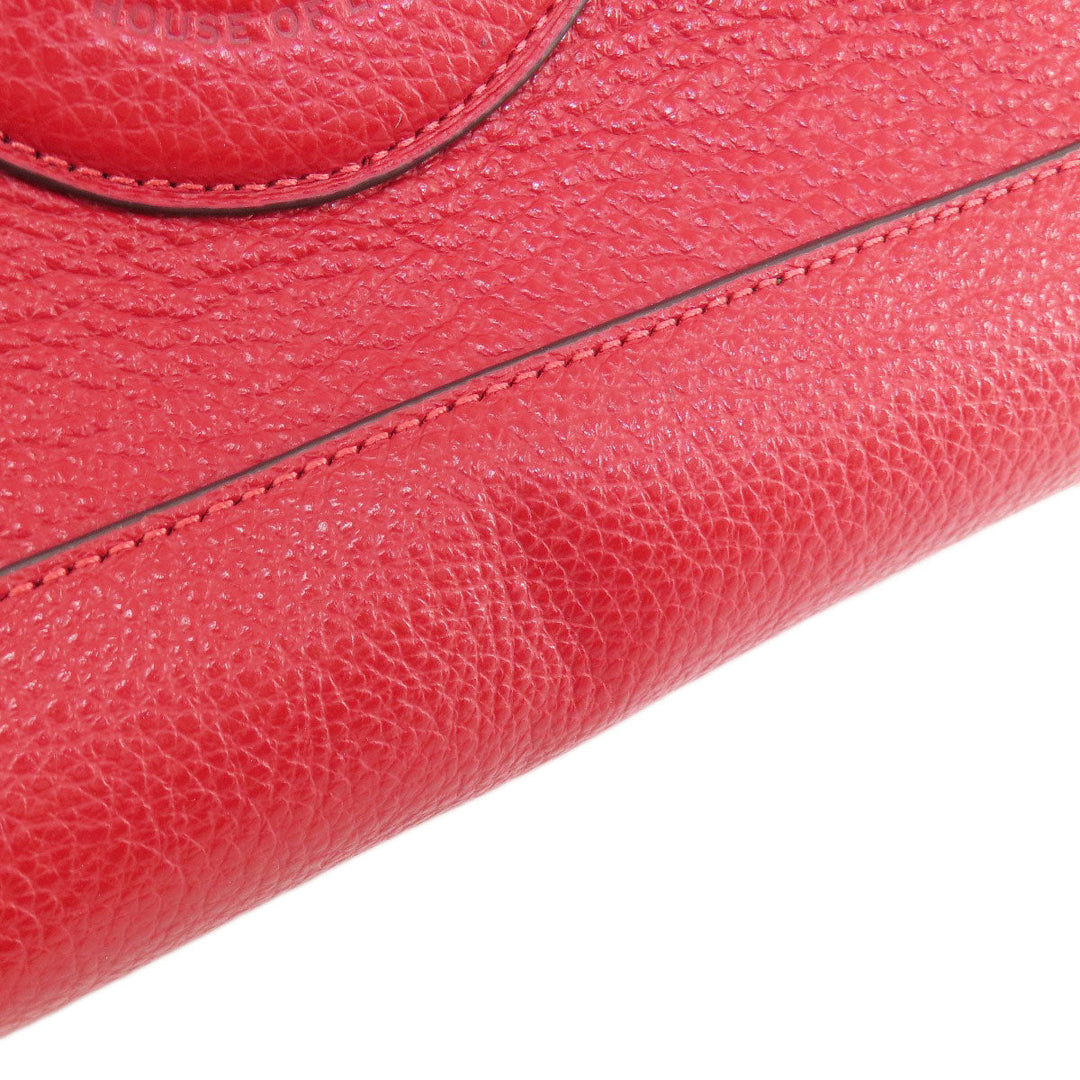 COACH Handbag C7683 leather Red Dempsey 22 2WAY Women Used Authentic