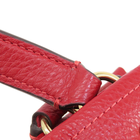 COACH Handbag C7683 leather Red Dempsey 22 2WAY Women Used Authentic