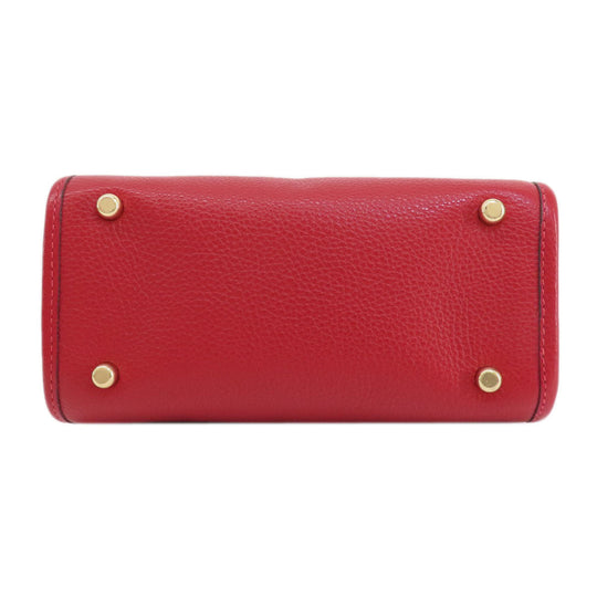 COACH Handbag C7683 leather Red Dempsey 22 2WAY Women Used Authentic