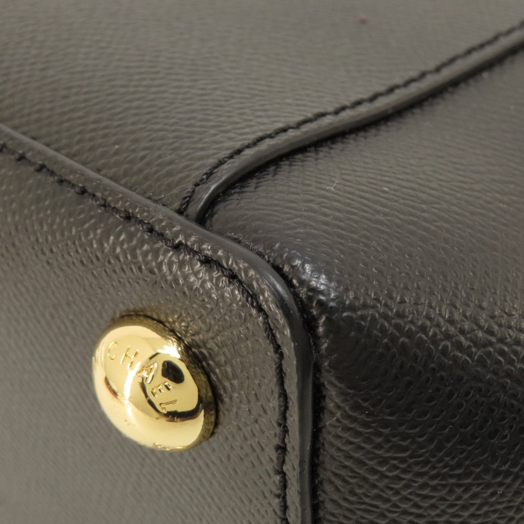 MICHAEL KORS Tote Bag PVC black logo Women Used Authentic