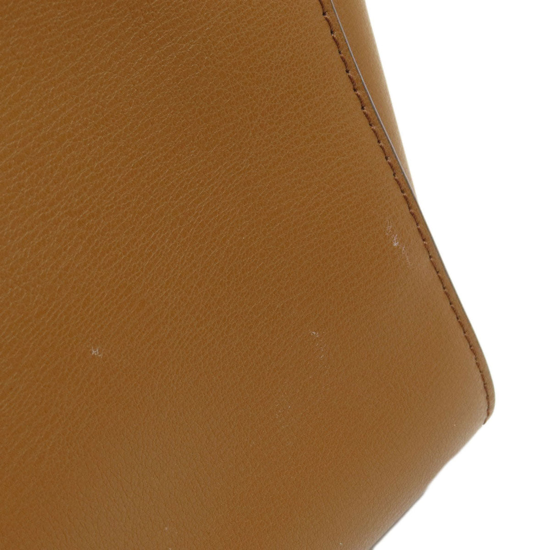 MICHAEL KORS Handbag leather Brown Flower motif studs 2WAY