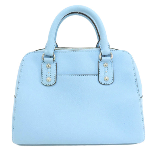 MICHAEL KORS Handbag PVC blue logoMetal 2WAY Women Used Authentic