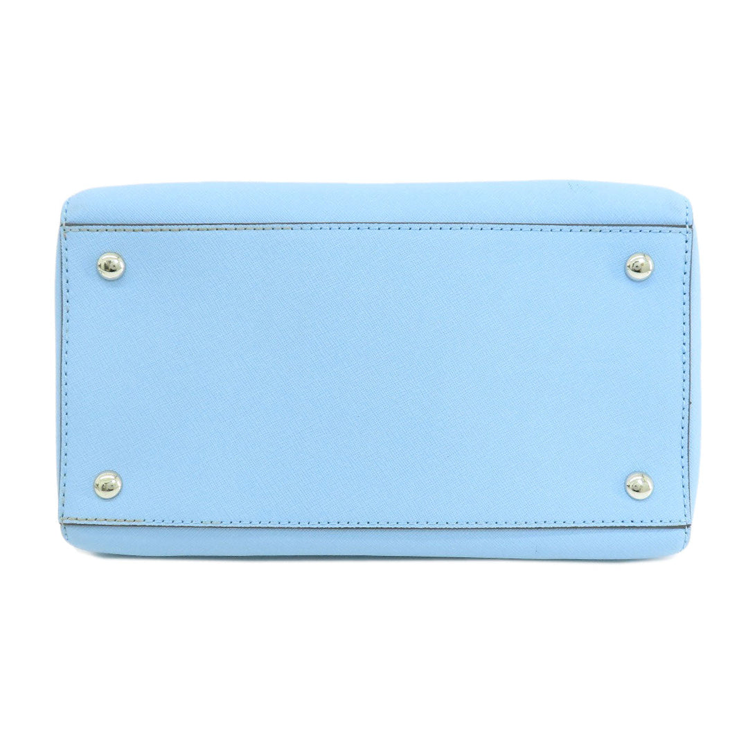 MICHAEL KORS Handbag PVC blue logoMetal 2WAY Women Used Authentic