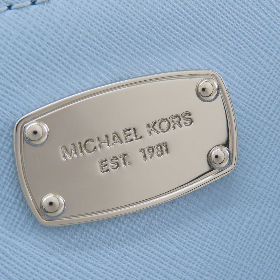 MICHAEL KORS Handbag PVC blue logoMetal 2WAY Women Used Authentic