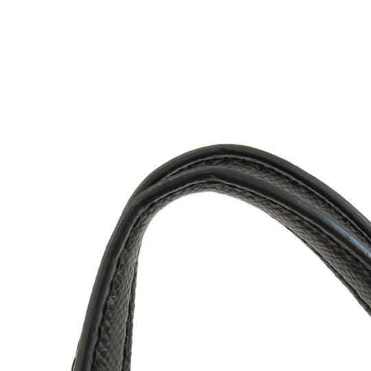 MICHAEL KORS Tote Bag leather black logo Women Used Authentic