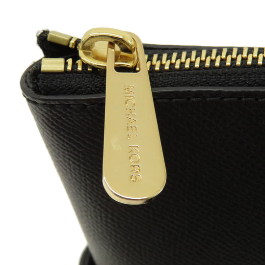 MICHAEL KORS Tote Bag leather black logo Women Used Authentic