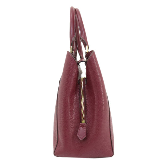 MICHAEL KORS Handbag leather Red 2WAY Women Used Authentic
