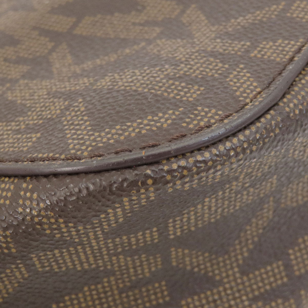 MICHAEL KORS Shoulder Bag Leather, Coated Canvas Brown MK signature Women Used Authentic