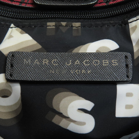 MARC JACOBS Tote Bag PVC black Heart Pattern Women Used Authentic