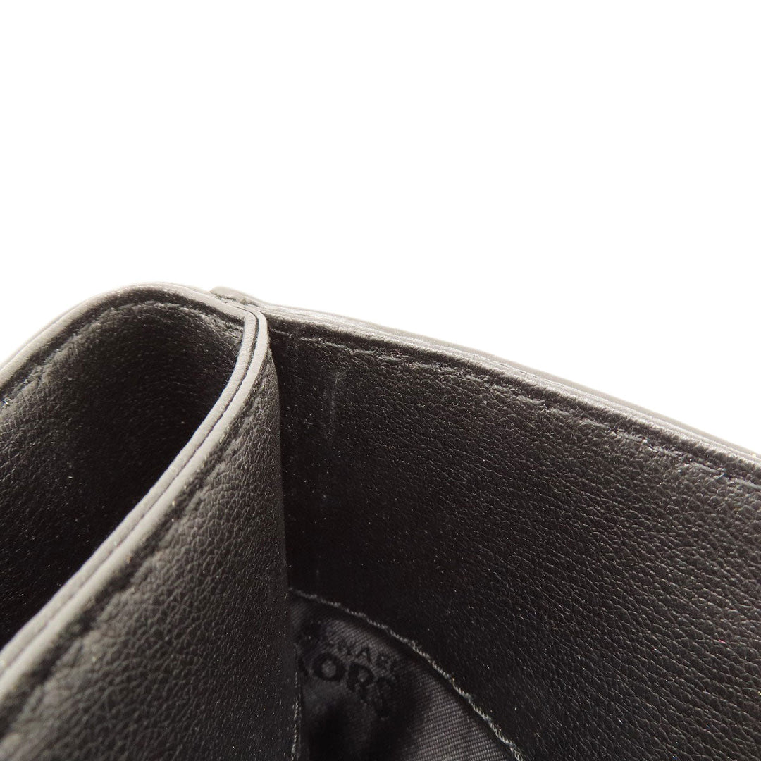 MICHAEL KORS Tote Bag leather black logo Women Used Authentic
