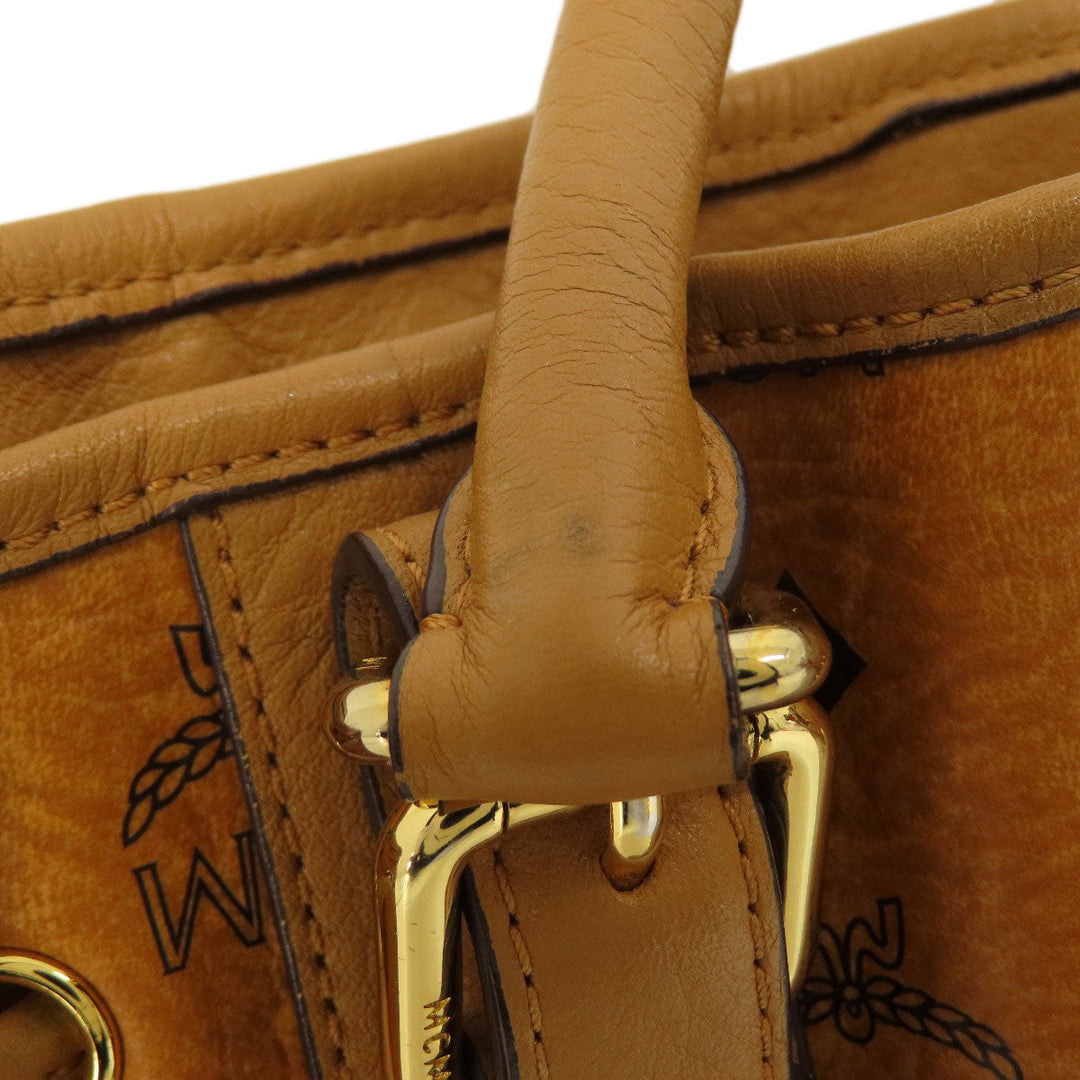 MCM Tote Bag leather Brown 2WAY