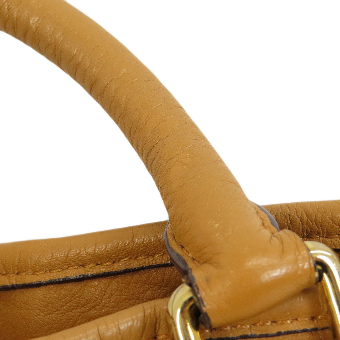 MCM Tote Bag leather Brown 2WAY