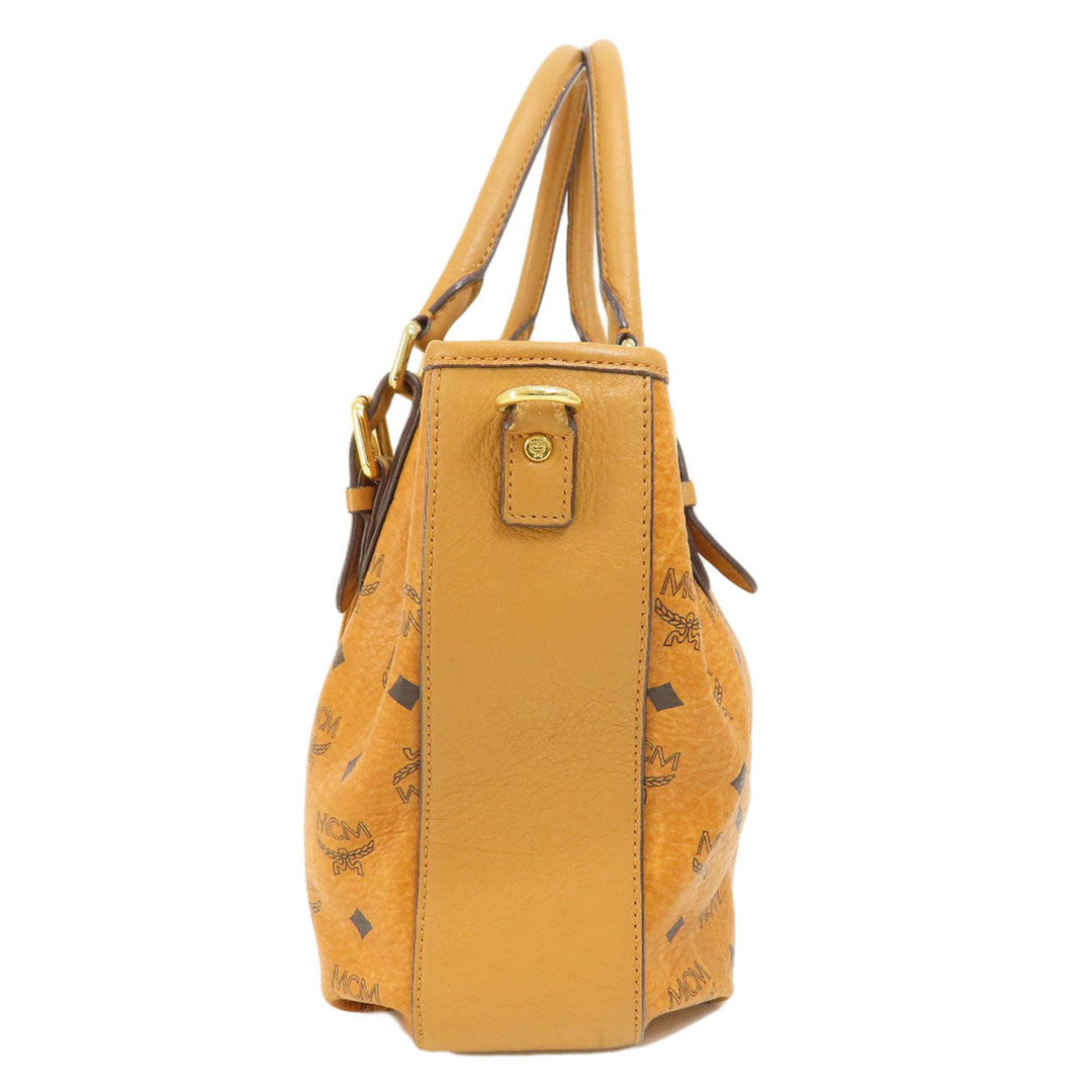 MCM Tote Bag leather Brown 2WAY