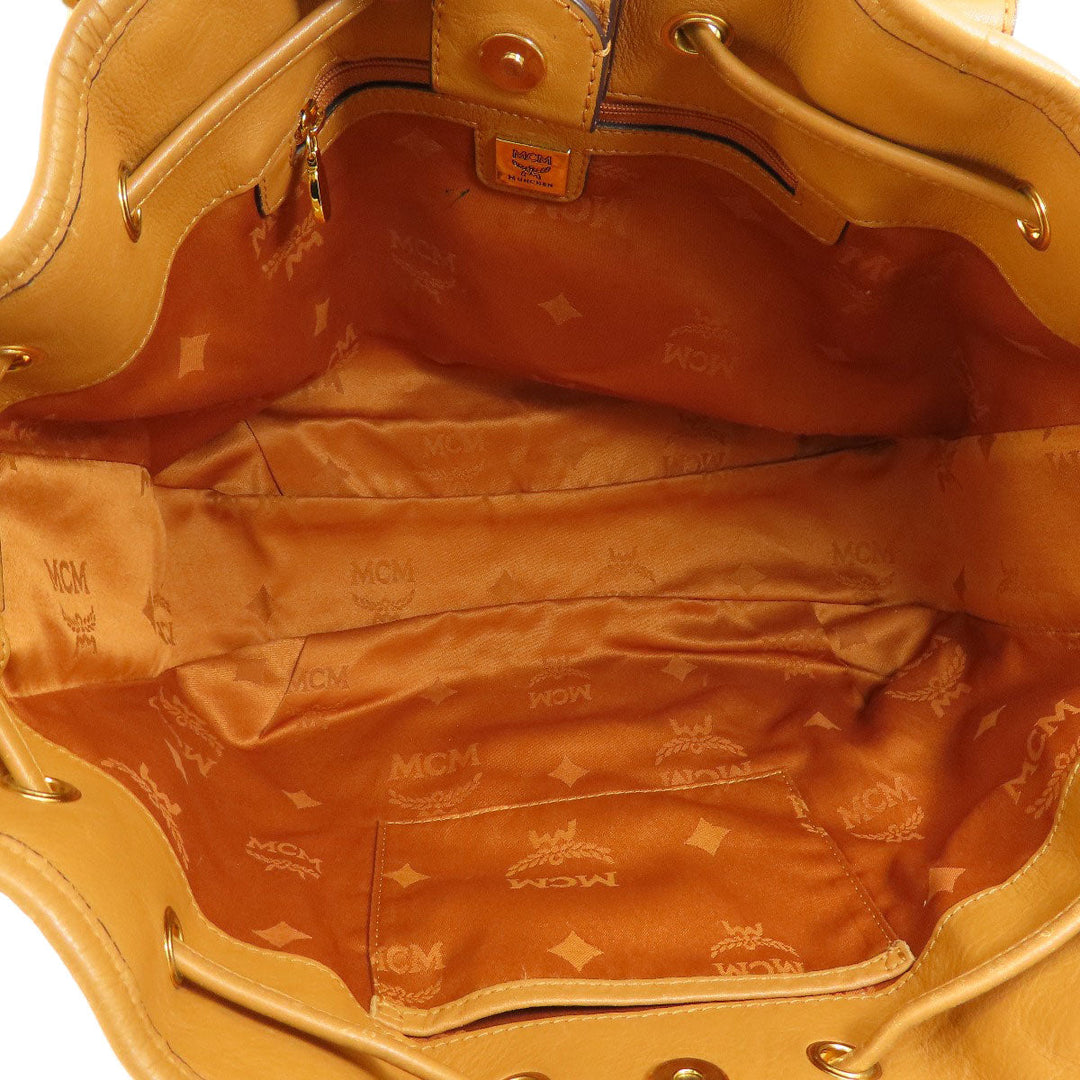 MCM Tote Bag leather Brown 2WAY