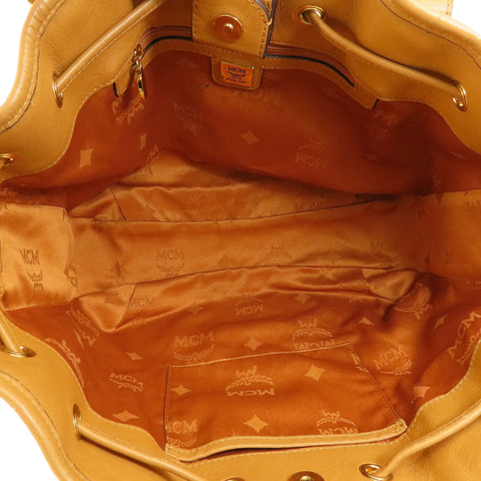 MCM Tote Bag leather Brown 2WAY