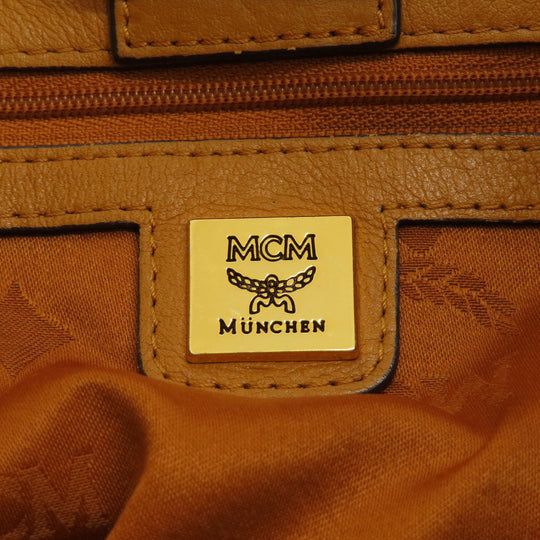 MCM Tote Bag leather Brown 2WAY