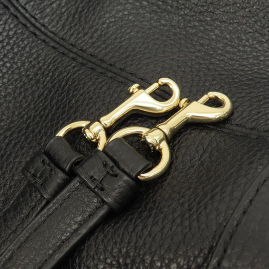 COACH Handbag F28992 leather black logoMetal Women Used Authentic