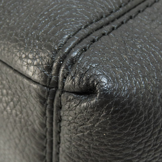 COACH Handbag F28992 leather black logoMetal Women Used Authentic