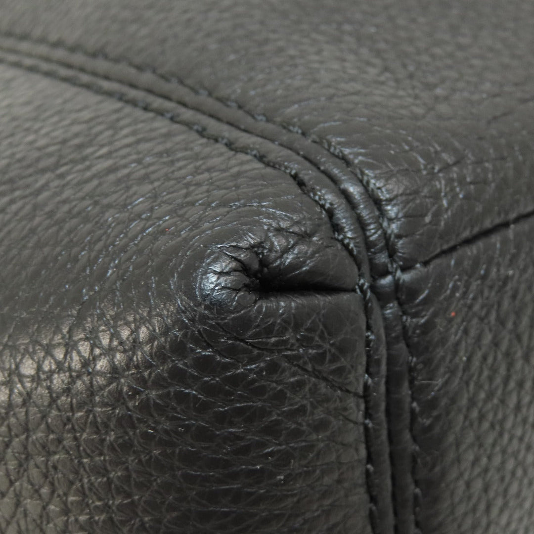 COACH Handbag F28992 leather black logoMetal Women Used Authentic