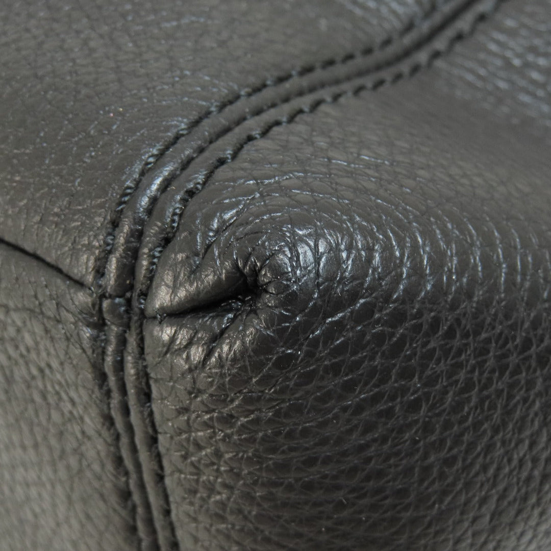 COACH Handbag F28992 leather black logoMetal Women Used Authentic