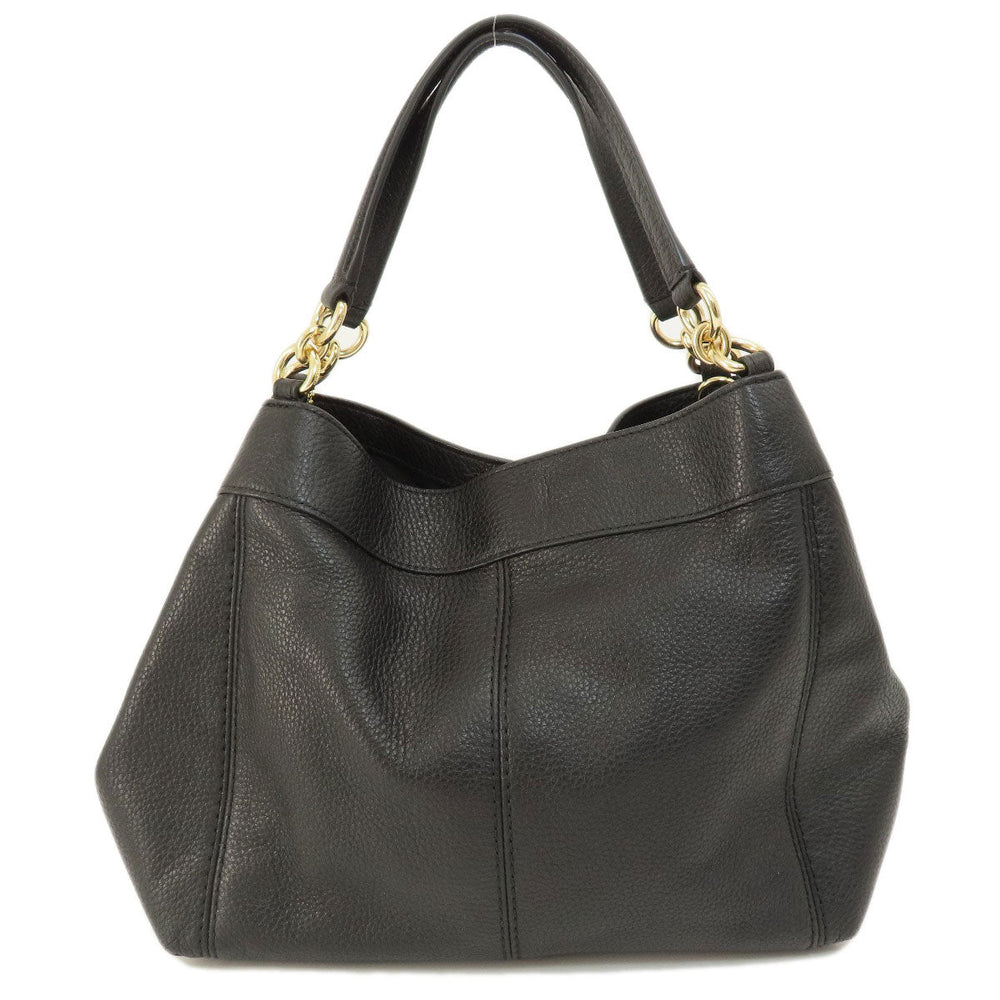 COACH Handbag F28992 leather black logoMetal Women Used Authentic