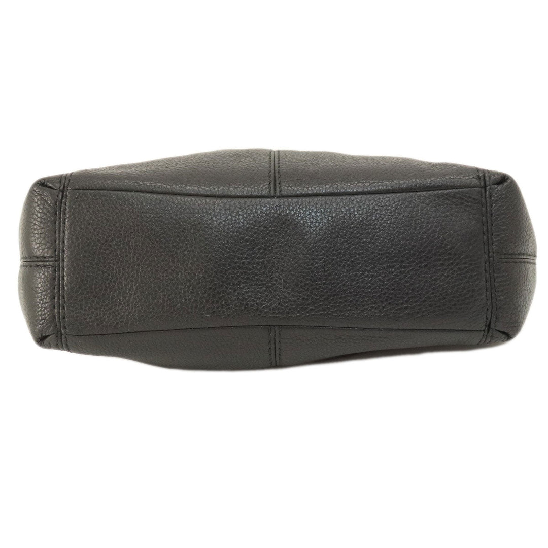 COACH Handbag F28992 leather black logoMetal Women Used Authentic