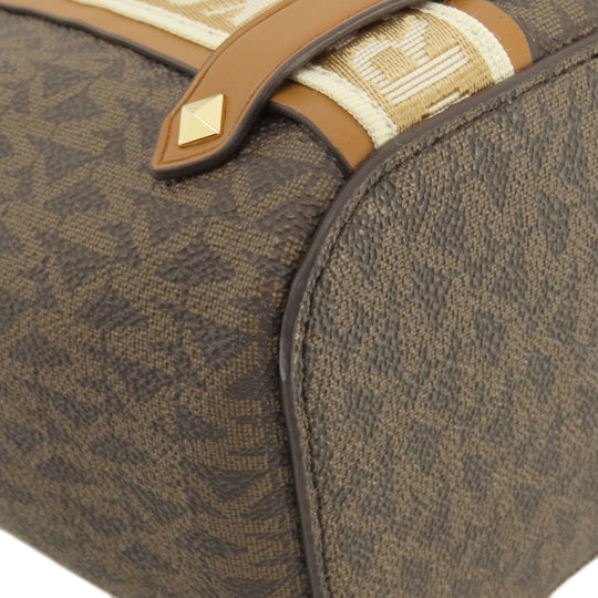 MICHAEL KORS Handbag PVC Brown MK Signature 2WAY