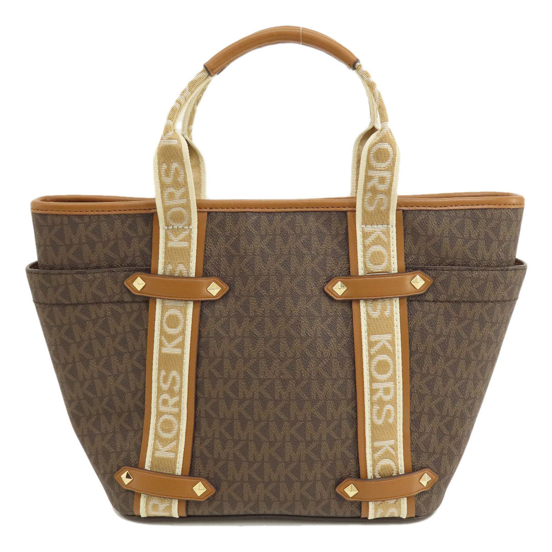 MICHAEL KORS Handbag PVC Brown MK Signature 2WAY