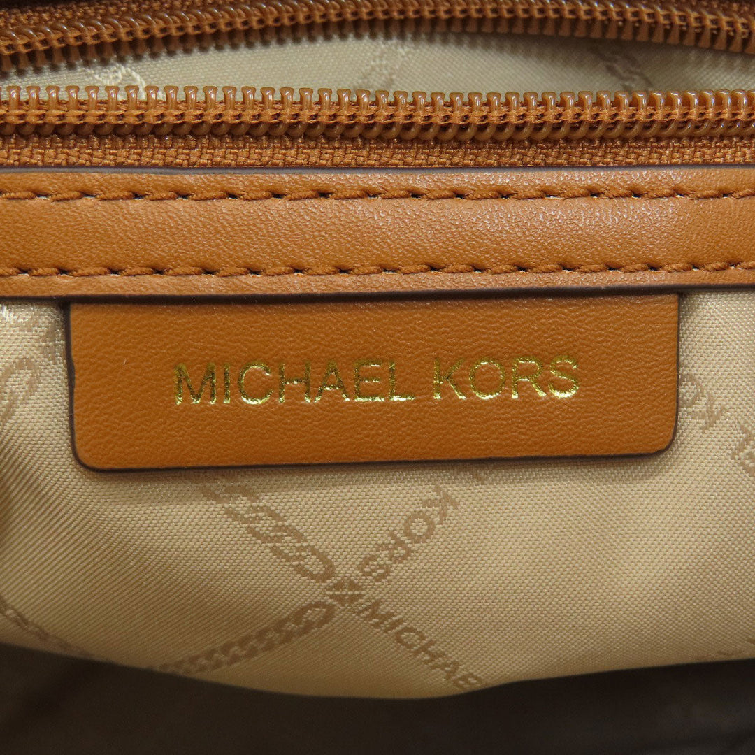 MICHAEL KORS Handbag PVC Brown MK Signature 2WAY