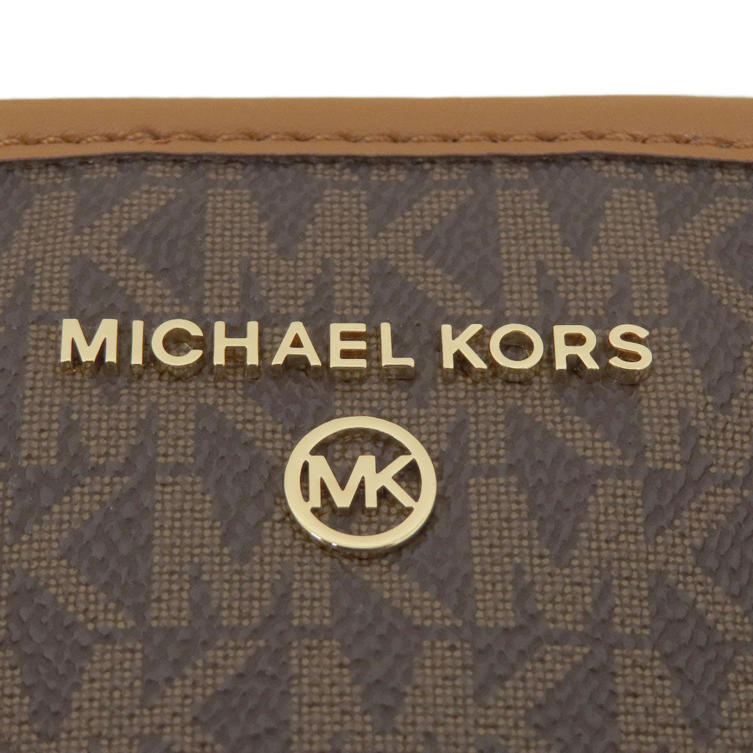 MICHAEL KORS Handbag PVC Brown MK Signature 2WAY