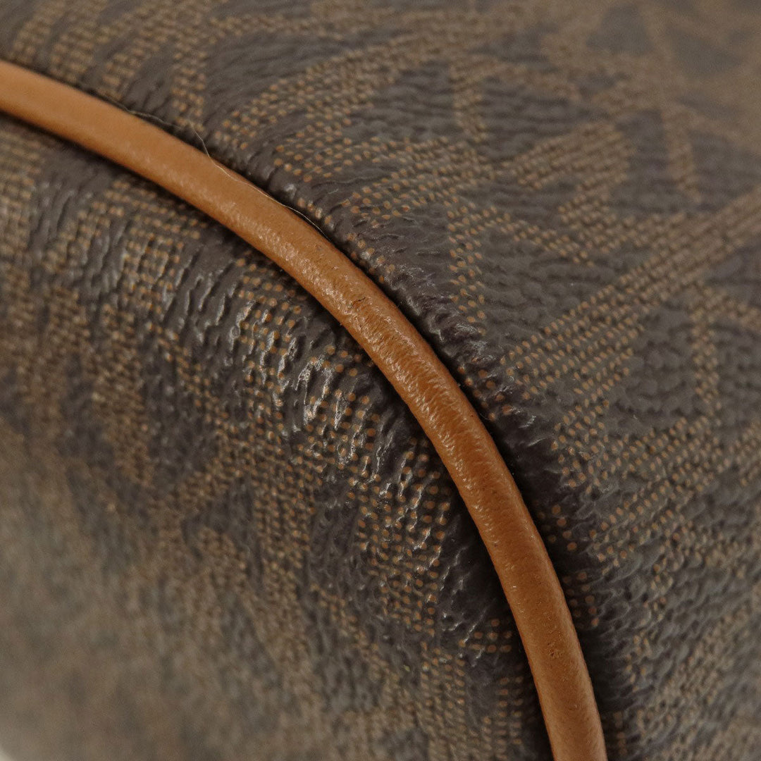 MICHAEL KORS Backpack Coated canvas Brown MK signature