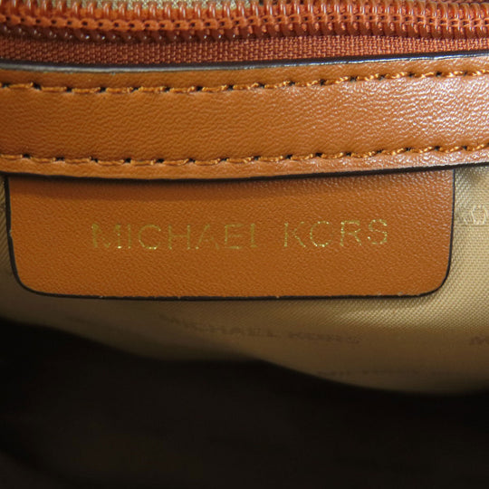 MICHAEL KORS Backpack Coated canvas Brown MK signature