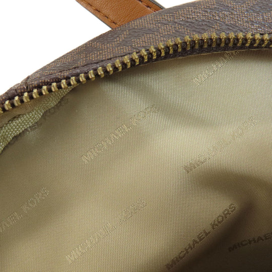 MICHAEL KORS Backpack Coated canvas Brown MK signature