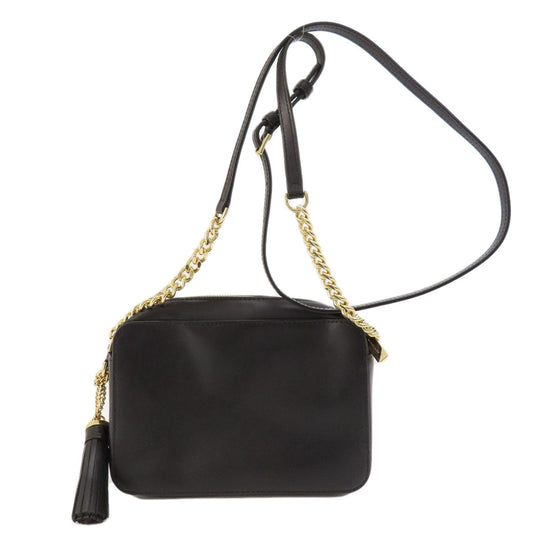 MICHAEL KORS Shoulder Bag PVC black Guinea fireworks motif Women Used Authentic