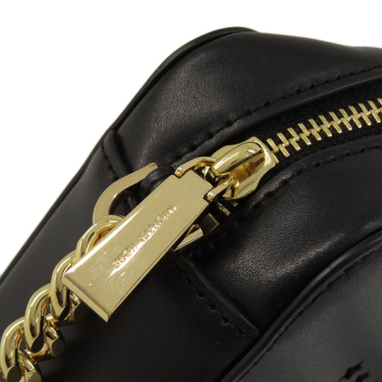 MICHAEL KORS Shoulder Bag PVC black Guinea fireworks motif Women Used Authentic