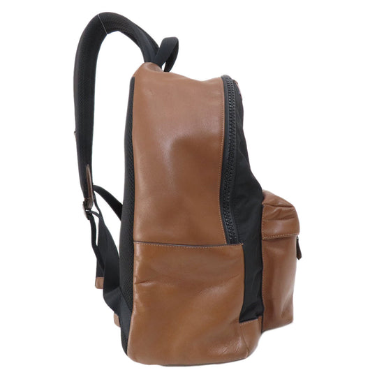 COACH Backpack F59321 leather black logo