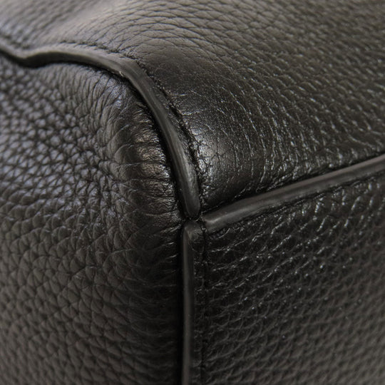 MICHAEL KORS Tote Bag leather black logo Women Used Authentic