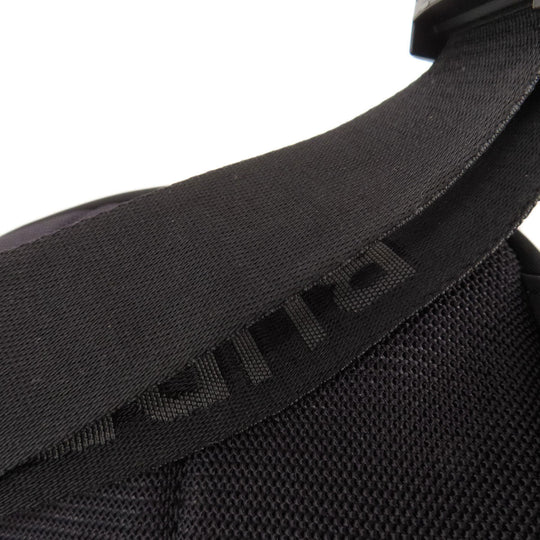 BURBERRY Hip bag Nylon black logo Women Used Authentic