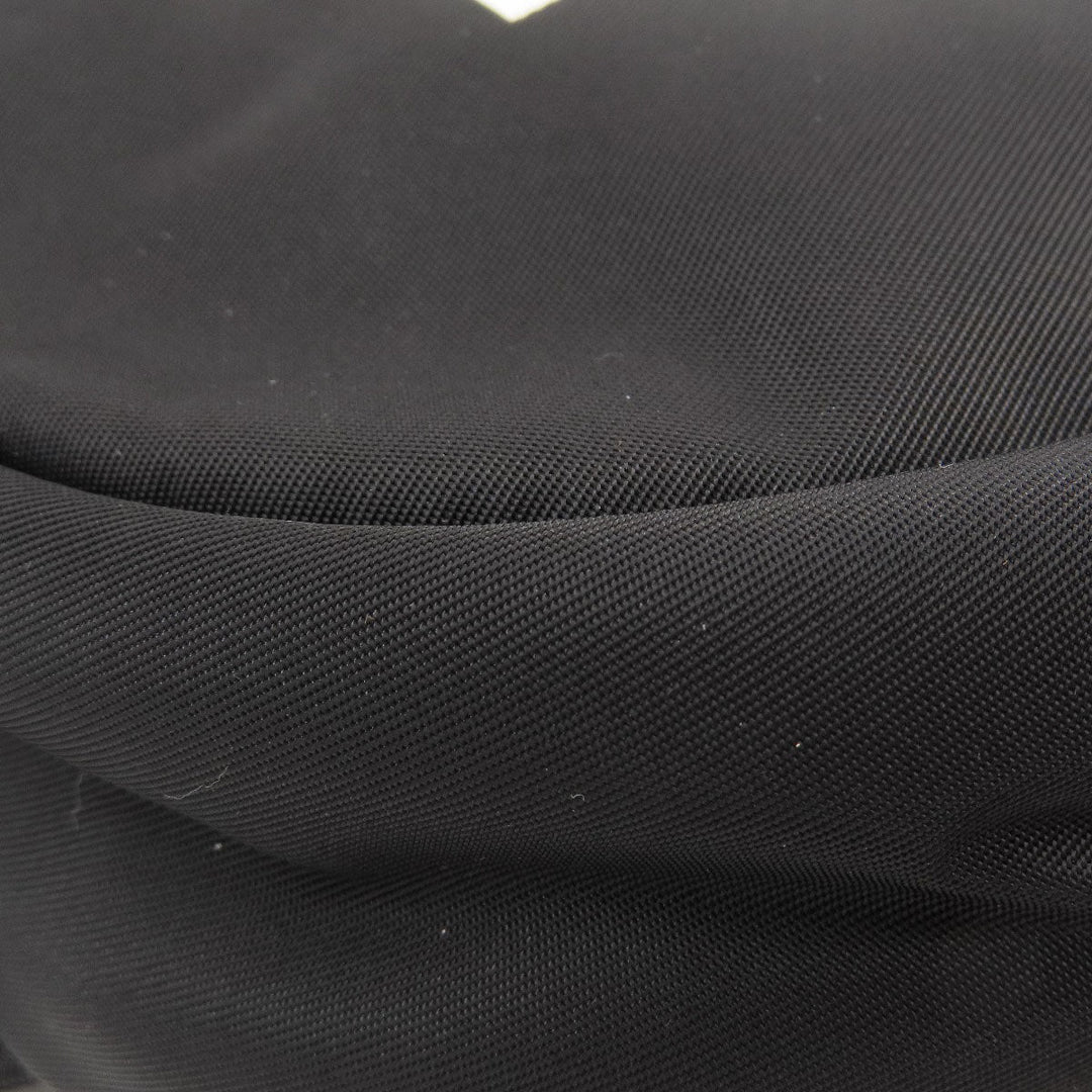 BURBERRY Hip bag Nylon black logo Women Used Authentic