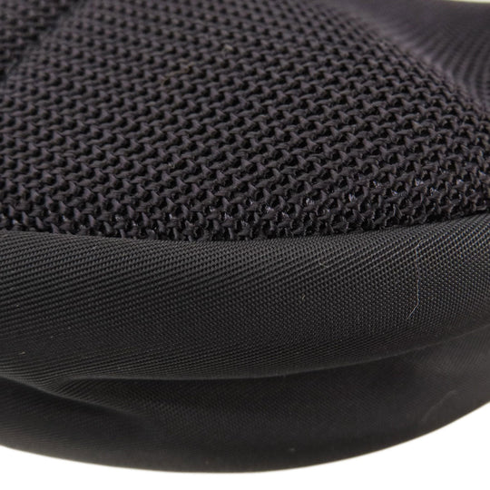 BURBERRY Hip bag Nylon black logo Women Used Authentic