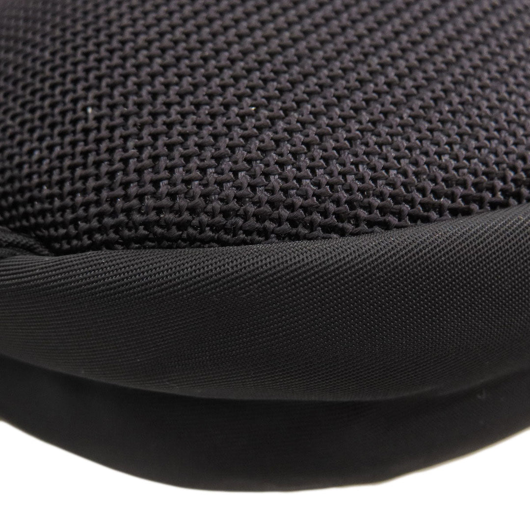 BURBERRY Hip bag Nylon black logo Women Used Authentic