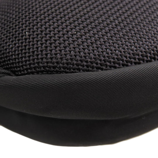 BURBERRY Hip bag Nylon black logo Women Used Authentic