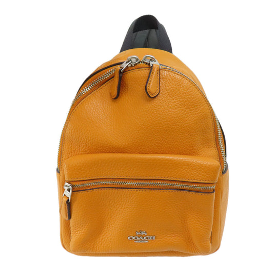 COACH Backpack F28995 leather yellow logo