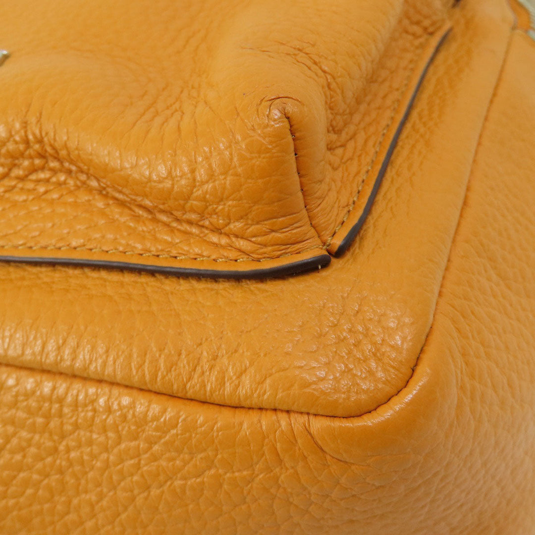 COACH Backpack F28995 leather yellow logo