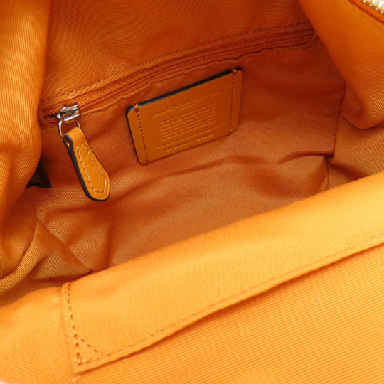 COACH Backpack F28995 leather yellow logo